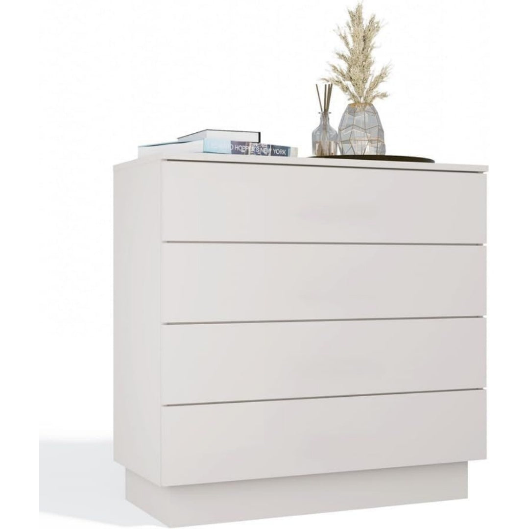 Une touche de caractere, commode avec tiroirs, avec portes dans un ton beige et vert, reference SX3873657