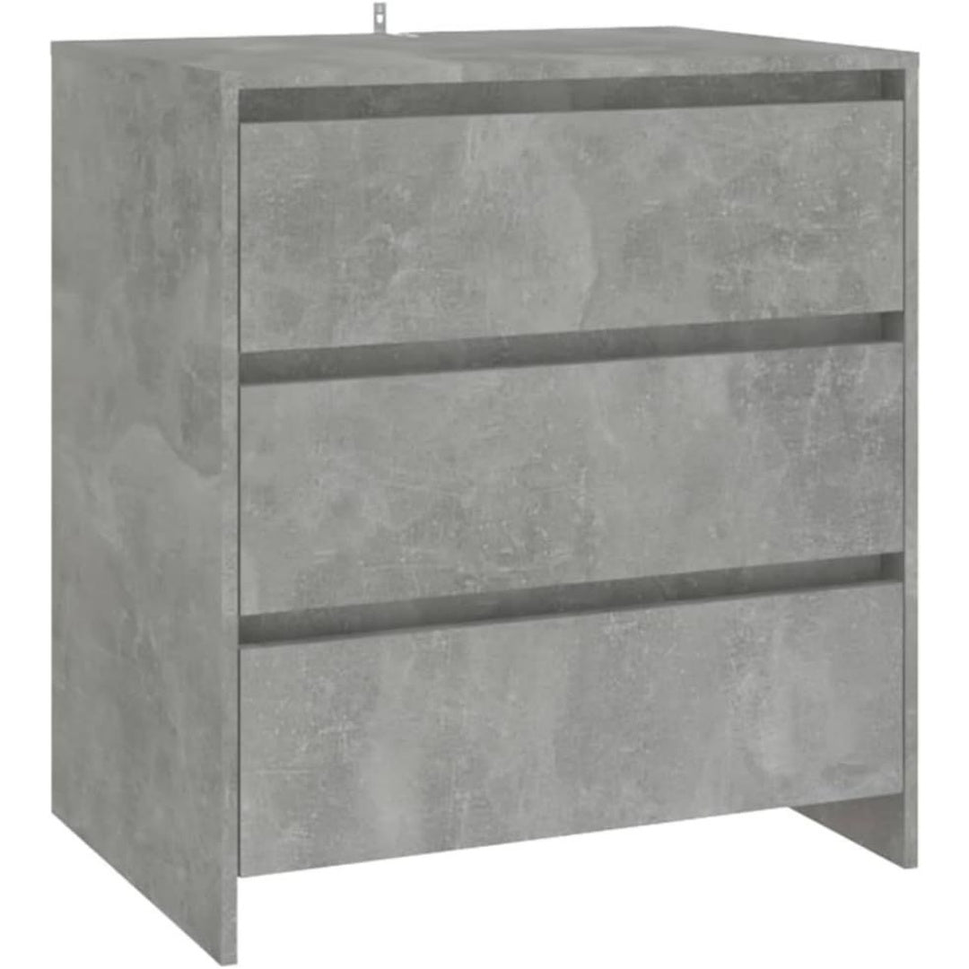 Une touche de caractere, buffet avec tiroirs, avec portes dans un ton gris et bois naturel, reference UJ42168