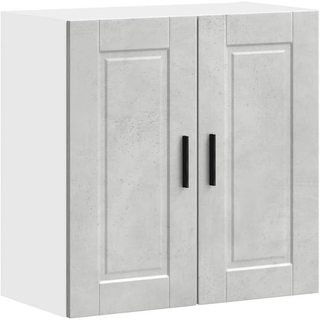 Une silhouette equilibree pour ce buffet avec tiroirs, avec portes, teinte gris et bois naturel, reference NU