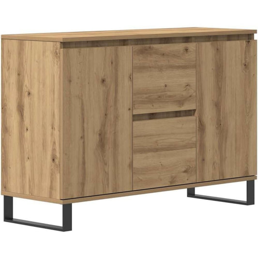 Pour un interieur harmonieux, buffet a l'aspect bois en finition chene et bois naturel, reference SD6503379