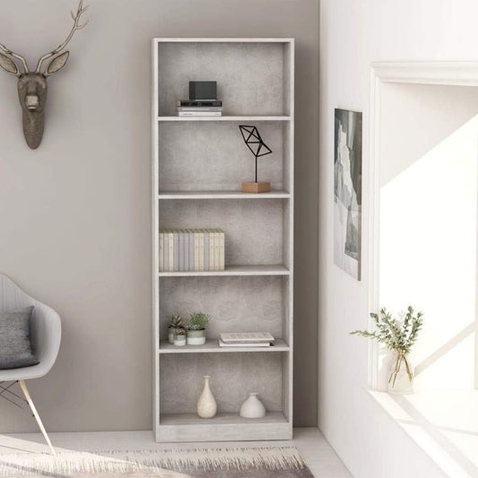 Le charme du rangement avec ce bibliotheque avec portes, avec etageres, coloris gris, reference SI3375423