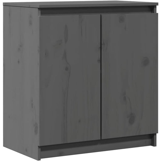 Pour un interieur harmonieux, armoire avec portes, a l'aspect bois en finition gris et bois naturel, referenc