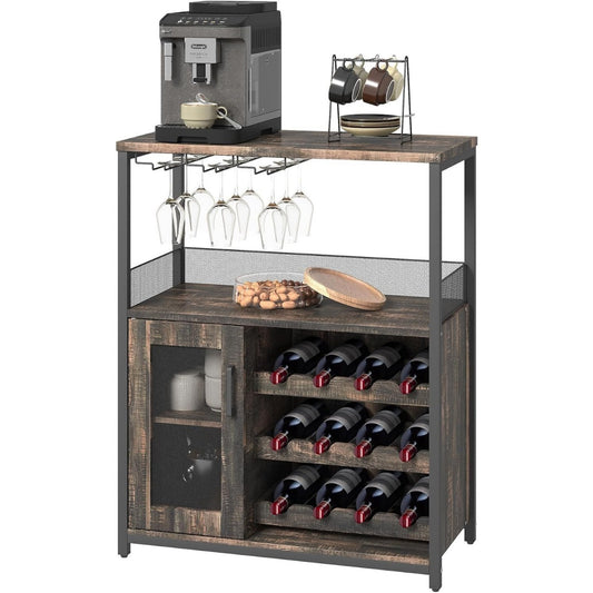 Le charme du rangement avec ce buffet avec portes, avec etageres, coloris bois naturel, reference KO6728548