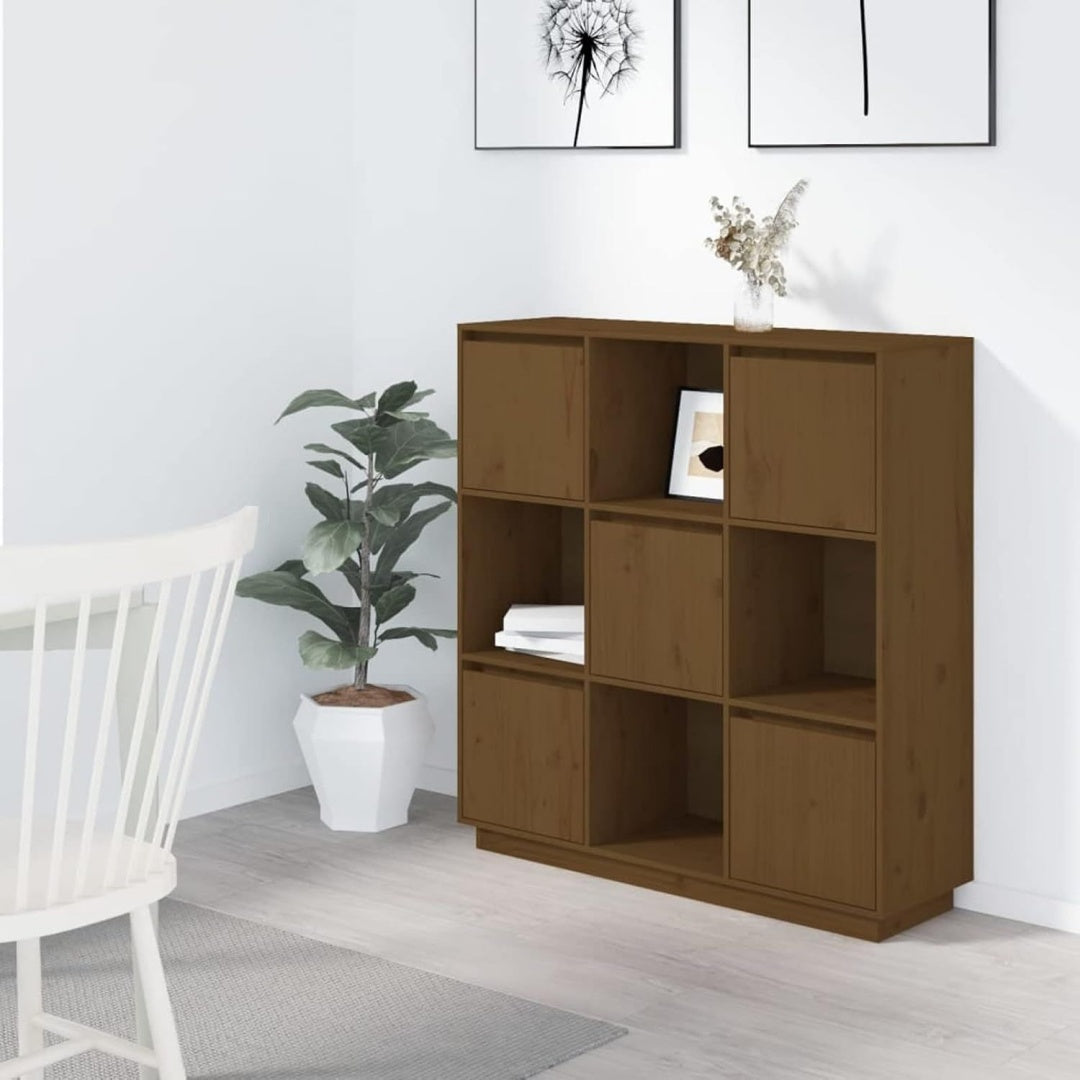 Une touche de caractere, buffet avec portes, a l'aspect bois dans un ton marron et naturel, reference RD70138