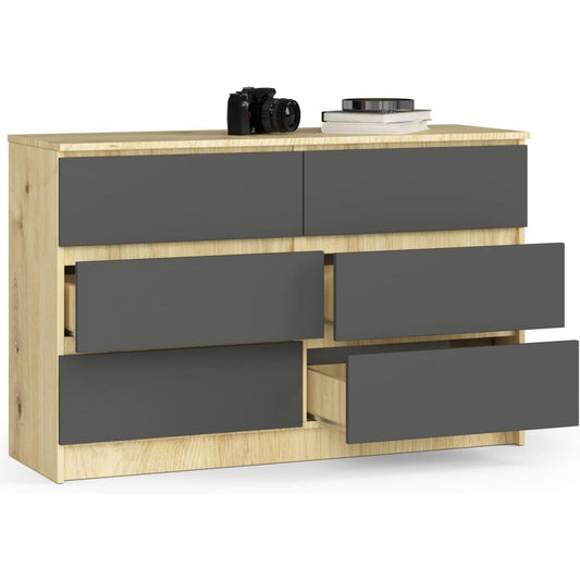 Le charme du rangement avec ce buffet avec tiroirs, aux accents metalliques, coloris non determine, reference