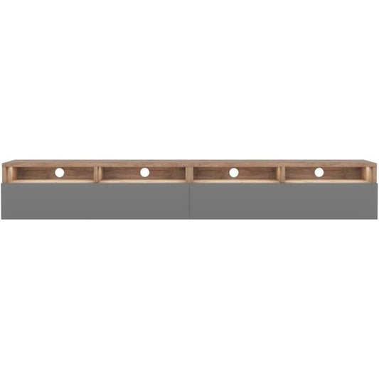 Une touche de caractere, commode avec tiroirs, aux lignes contemporaines dans un ton gris et chene, reference
